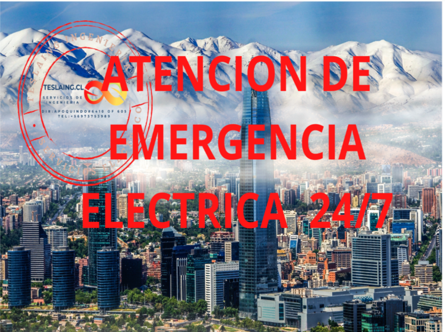 ATENCIÓN DE EMERGENCIA ELÉCTRICA 24/7